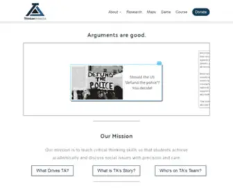 Thinkeranalytix.org(Exposing The Hidden Structure of Arguments) Screenshot