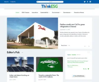 Thinkesg.in(Your gateway to the Indian ESG Space) Screenshot