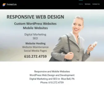 Thinkeva.com(WordPress Web Design Blue Bell PA) Screenshot