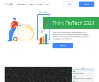 Thinkfintech2021.com(Google Think FinTech 2021) Screenshot