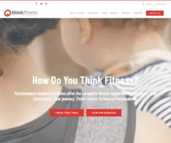 Thinkfitnessstudios.com(Think Fitness Studios Home) Screenshot