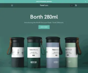 Thinkflasks.com(The BORTH Vacuum Flask) Screenshot