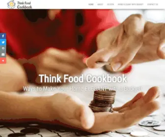 Thinkfoodcookbook.com(Ways to Make Your Home ELEGANT with a Budget) Screenshot