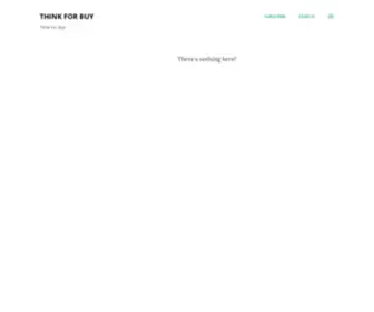 Thinkforbuy.com(Think For Buy) Screenshot