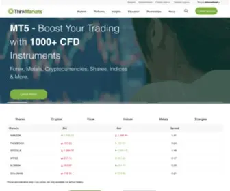 Thinkforex.com(ThinkMarkets) Screenshot