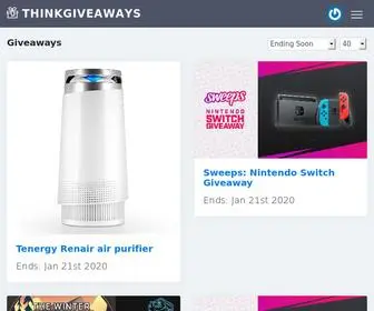 Thinkgiveaways.com(Free Giveaways) Screenshot