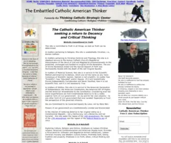 Thinking-Catholic-Strategic-Center.com(Catholic American Thinker) Screenshot