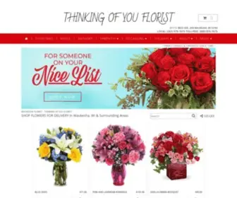 Thinkingofyouflorist.com(Waukesha Florist) Screenshot