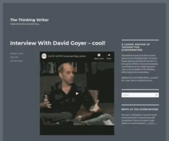 Thinkingwriter.com(The Thinking Writer) Screenshot
