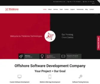 Thinkinno.com(Thinkinno Technologies Our Thinking) Screenshot
