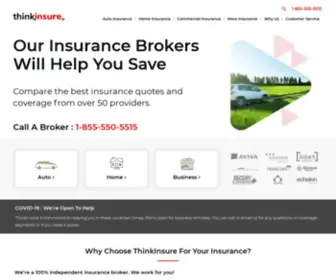 Thinkinsure.ca(Affordable Insurance Rates for Auto) Screenshot
