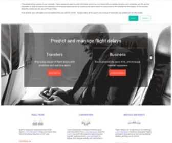 Thinklumo.com(Predict and manage flight delays) Screenshot