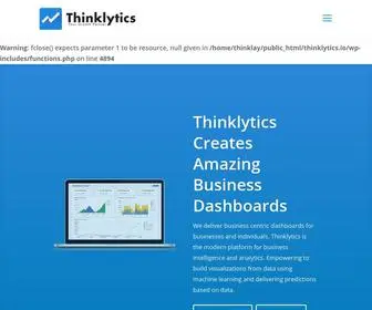 Thinklytics.io(Business Intelligence and Analytics) Screenshot