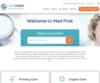 Thinkmedfirst.com(Med First) Screenshot