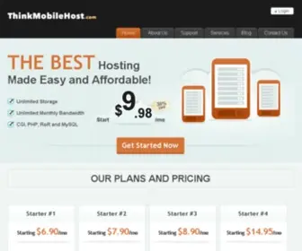 Thinkmobilehost.com(Portal Home) Screenshot