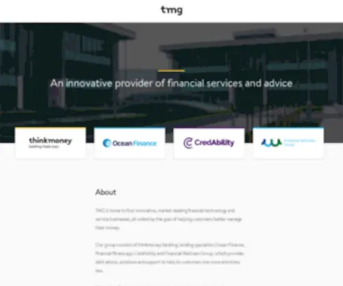 Thinkmoneygroup.com(An innovative provider of financial services and advice) Screenshot