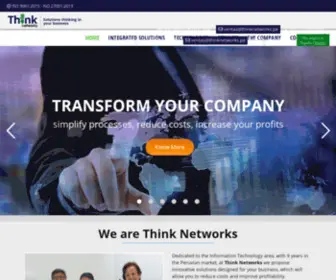 Thinknetworks.pe(Inicio) Screenshot