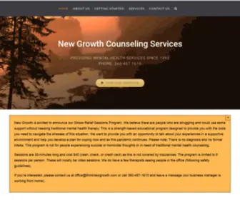 Thinknewgrowth.com(New Growth Counseling Services is an organization of mental health therapists from a variety of disciplines who joined together in 1993 as a resource for residents of Clallam and Jefferson Counties) Screenshot