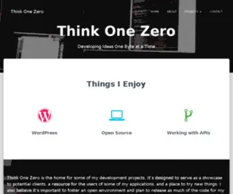 Thinkonezero.com(Thinkonezero) Screenshot