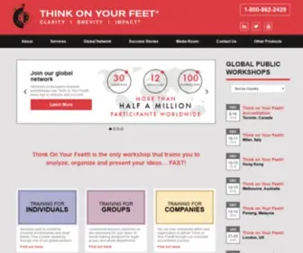 Thinkonyourfeet.com(Think on Your Feet International) Screenshot