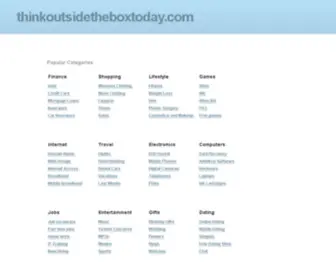 Thinkoutsidetheboxtoday.com(Creative Ideas For People Who Like Art) Screenshot