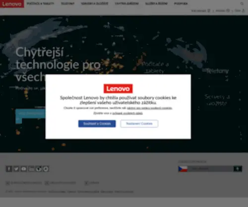 Thinkpad.cz(Oficiální web Lenovo Česká republika) Screenshot