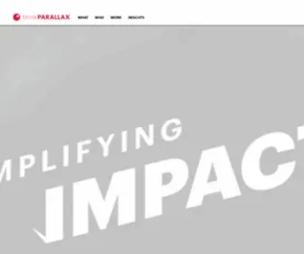 Thinkparallax.com(Sustainability branding and communications agency) Screenshot