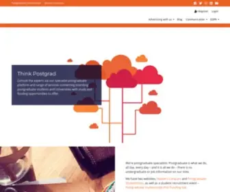 Thinkpostgrad.com(The easy way to connect with postgraduate students) Screenshot