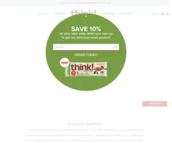 Thinkproducts.com(Protein Bars & Healthy Portable Snacks) Screenshot
