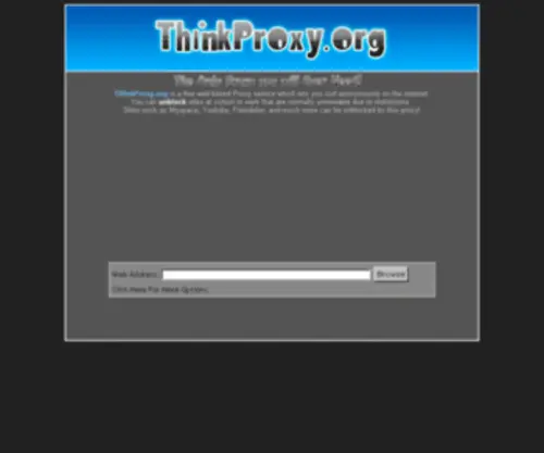 Thinkproxy.org(Free Proxy) Screenshot