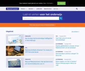 Thinkquest.nl(Laat ict werken voor het onderwijs) Screenshot