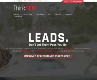 Thinksem.com(ThinkSEM is a Minneapolis search marketing firm focused on PPC (Google Ads Premier Partner)) Screenshot