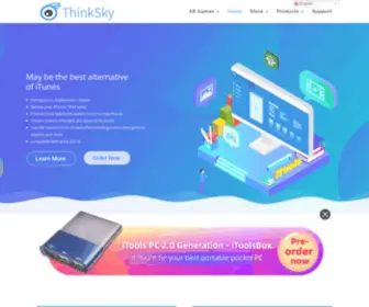 Thinkskysoft.com(ThinkSky Software Official Website) Screenshot