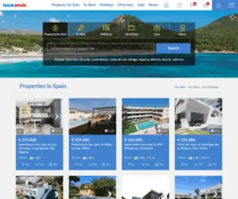 Thinkspain.com(Spanish property) Screenshot