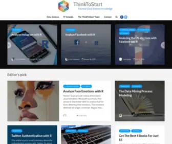 Thinktostart.com(The World of Data Science) Screenshot
