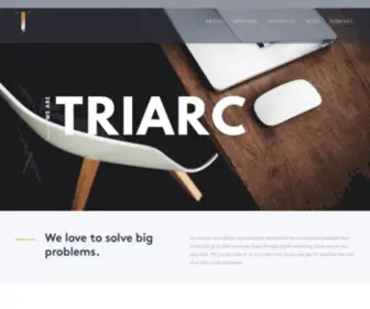 Thinktriarc.com(Triarc) Screenshot