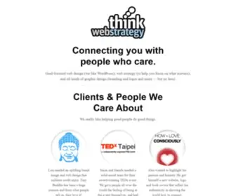 Thinkwebstrategy.com(Connecting you with people who care) Screenshot