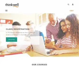 Thinkwell.com(Online video courses for college) Screenshot