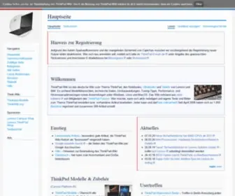 Thinkwiki.de(ThinkPad-Wiki) Screenshot