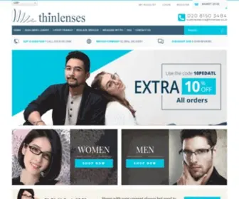 Thinlenses.co.uk(Glasses) Screenshot