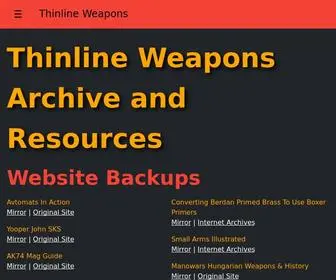 Thinlineweapons.com(Thinline Weapons) Screenshot