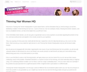 Thinninghairwomenhq.com(Thinning Hair Women Headquarters) Screenshot