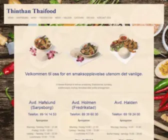 Thinthan.no(Thinthan Thaifood) Screenshot