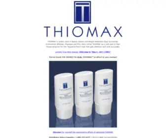 Thiomax.com(THIOMAX DIRECT) Screenshot