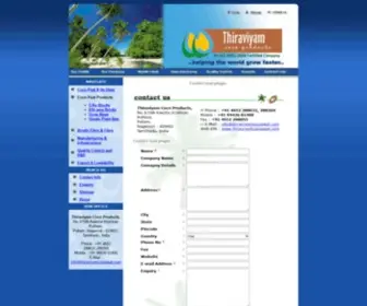 Thiraviyamcocopeat.com(Coco Peat Manufacturers and Coir Pith in India) Screenshot