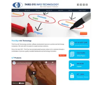 Thirdeyeinfotech.com(Third Eye Info Technology) Screenshot
