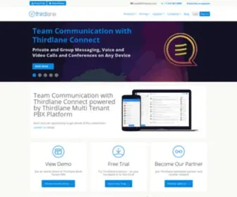 Thirdlane.com(VoIP PBX Software Business Phone Systems and Solutions) Screenshot