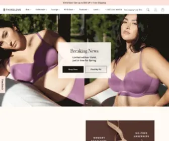 Thirdlove.com(Bras and Underwear for Every Body) Screenshot