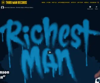 Thirdmanrecords.com(Third Man Records) Screenshot