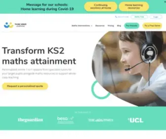 Thirdspacelearning.com(Maths Intervention Programmes) Screenshot